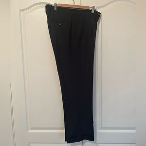 Navy slacks, 36” x 30”